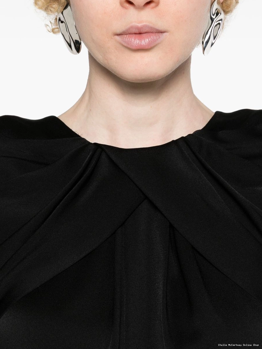 Affordable McCartney Women Stella satin cape-detail blouse 0816